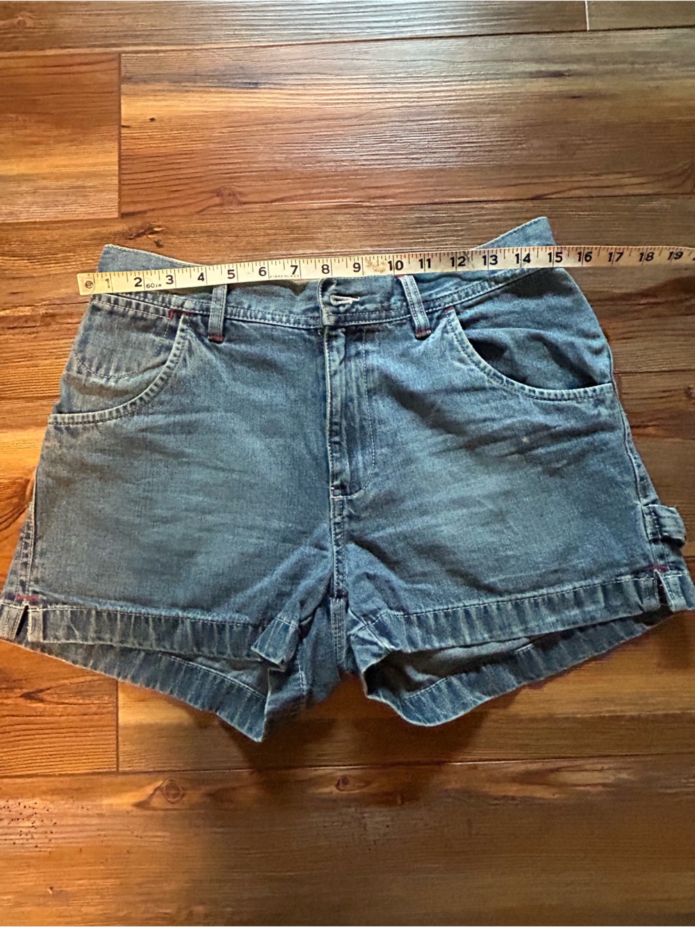 Vintage Old Navy Women's Blue Denim Short overall shorts size 6